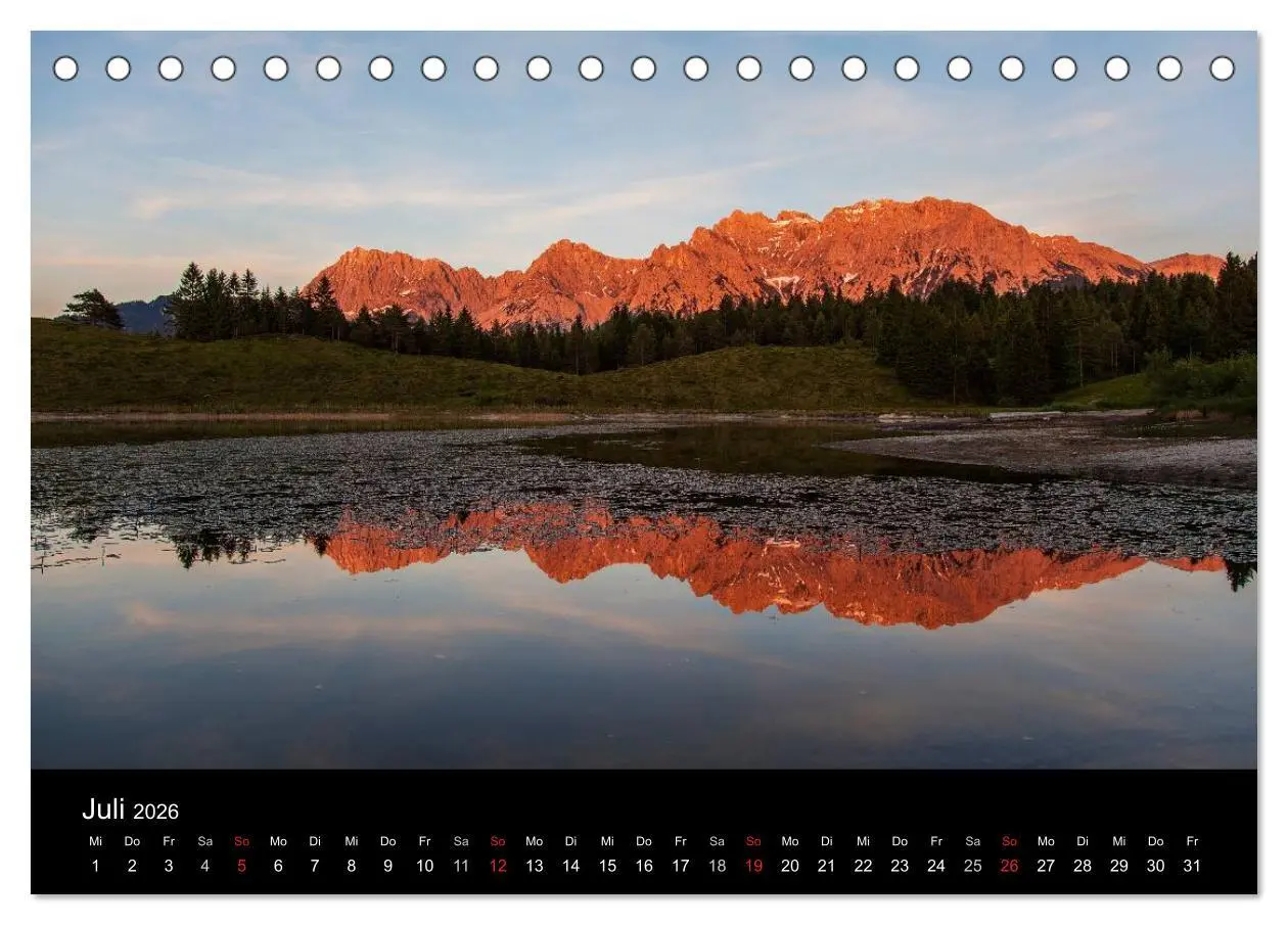 Bild: 9783516061291 | Bergblicke - Elmau (Tischkalender 2026 DIN A5 quer), CALVENDO...