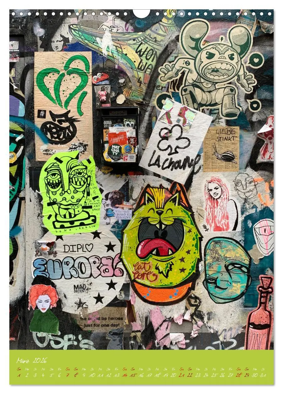 Bild: 9783516371291 | LOVE HAMBURG - STREET ART (Wandkalender 2026 DIN A3 hoch), CALVENDO...