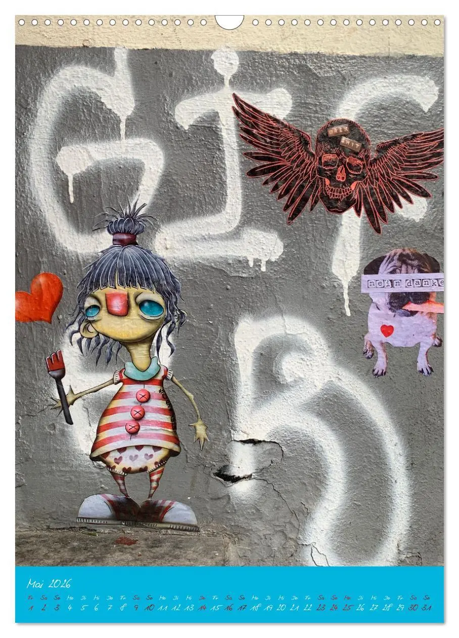 Bild: 9783516371291 | LOVE HAMBURG - STREET ART (Wandkalender 2026 DIN A3 hoch), CALVENDO...