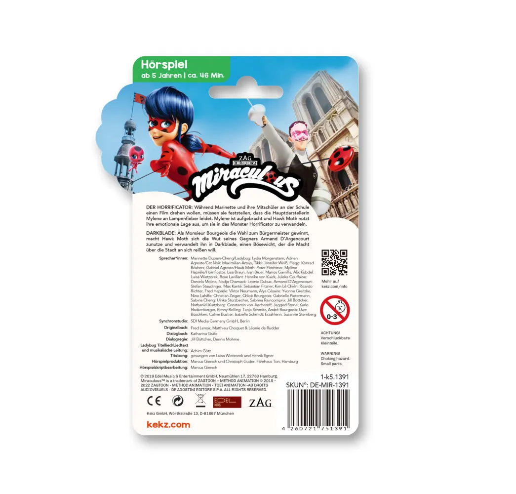 Bild: 4260721751391 | Miraculous - Der Horrificator / Darkblate,1 Audio-Chip | Miraculous