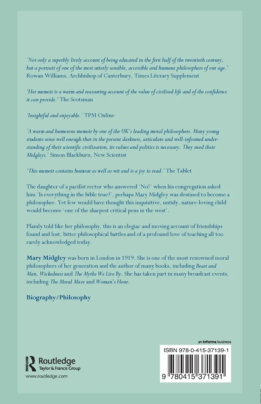 Rückseite: 9780415371391 | Owl of Minerva | A Memoir | Mary Midgley | Taschenbuch | Englisch