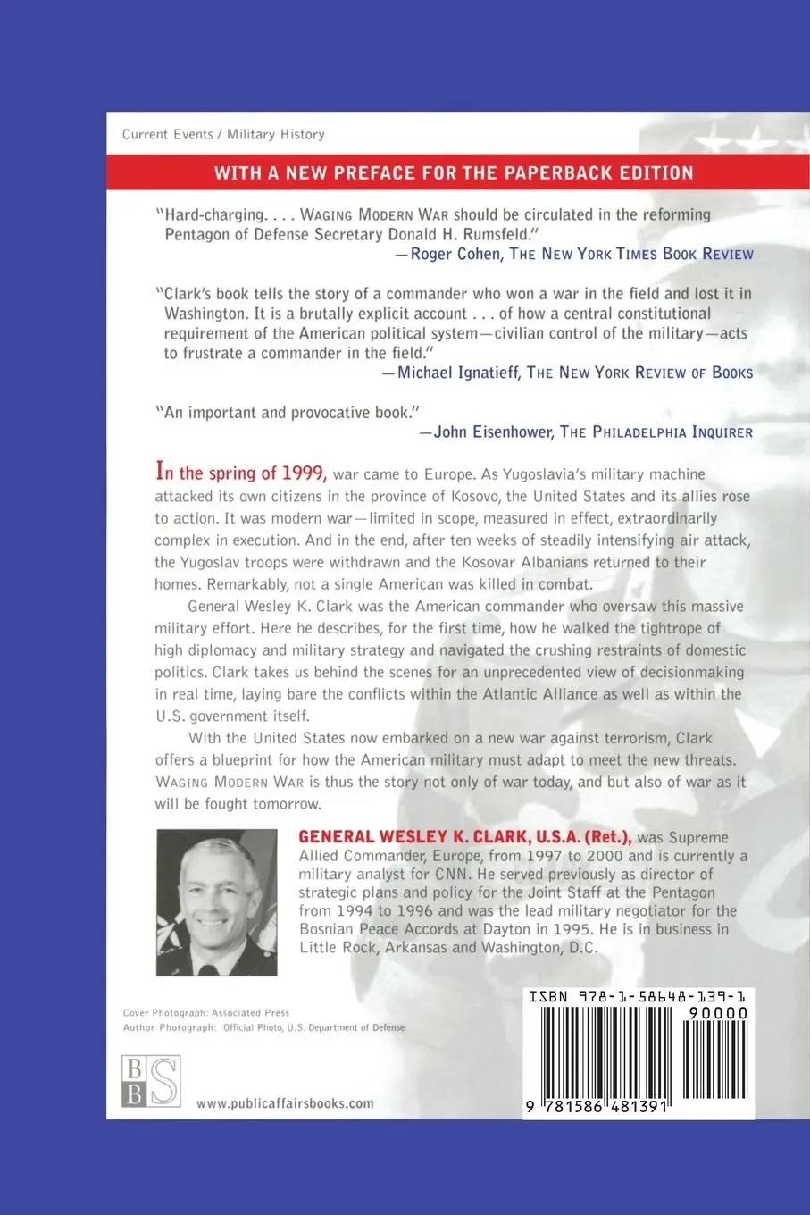 Rückseite: 9781586481391 | Waging Modern War | Bosnia, Kosovo, and the Future of Conflict | Clark
