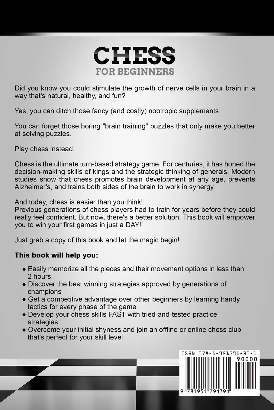Rückseite: 9781951791391 | Chess for Beginners | Game Nest | Taschenbuch | Englisch | 2020