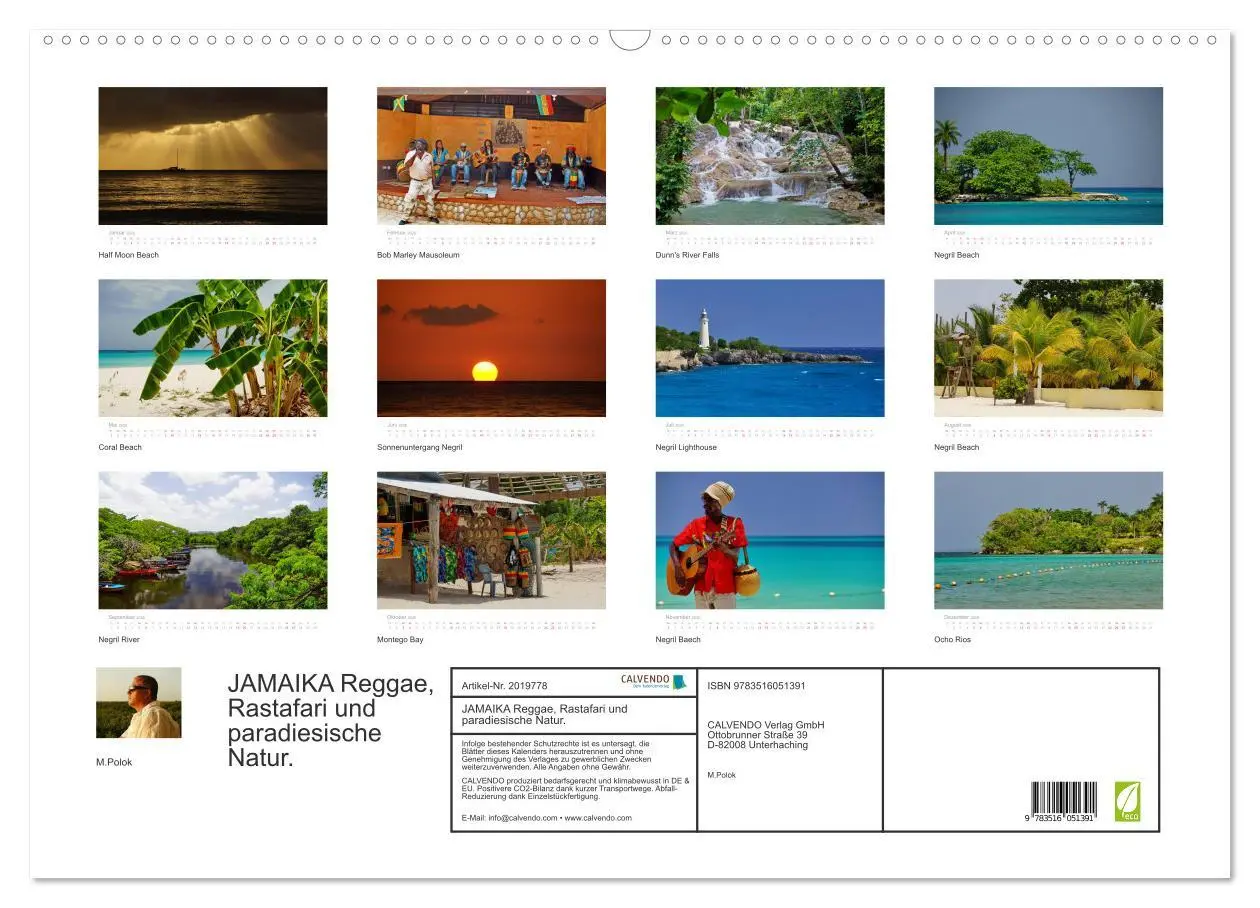Bild: 9783516051391 | JAMAIKA Reggae, Rastafari und paradiesische Natur. (Wandkalender...
