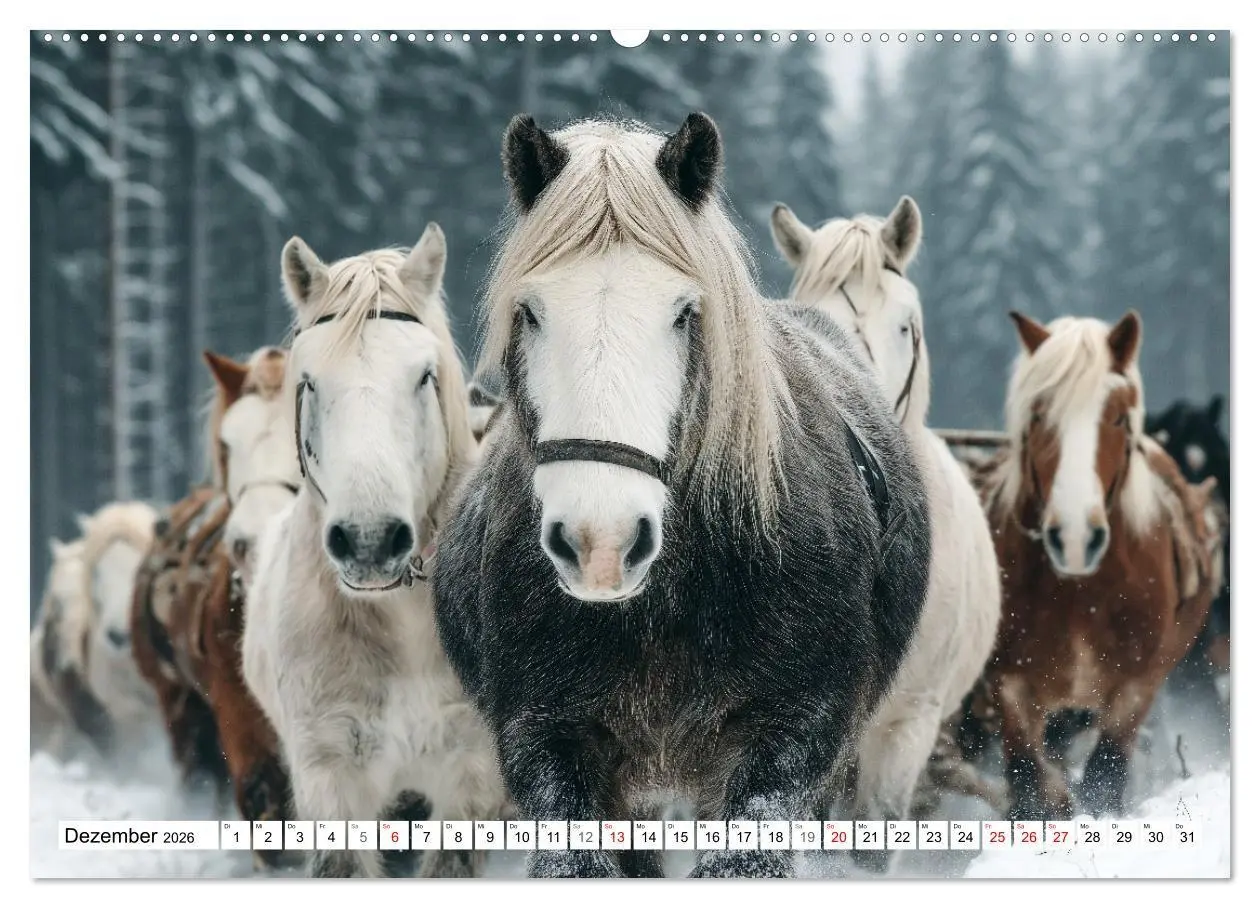 Bild: 9783516671391 | Pferde in freier Natur (hochwertiger Premium Wandkalender 2026 DIN...
