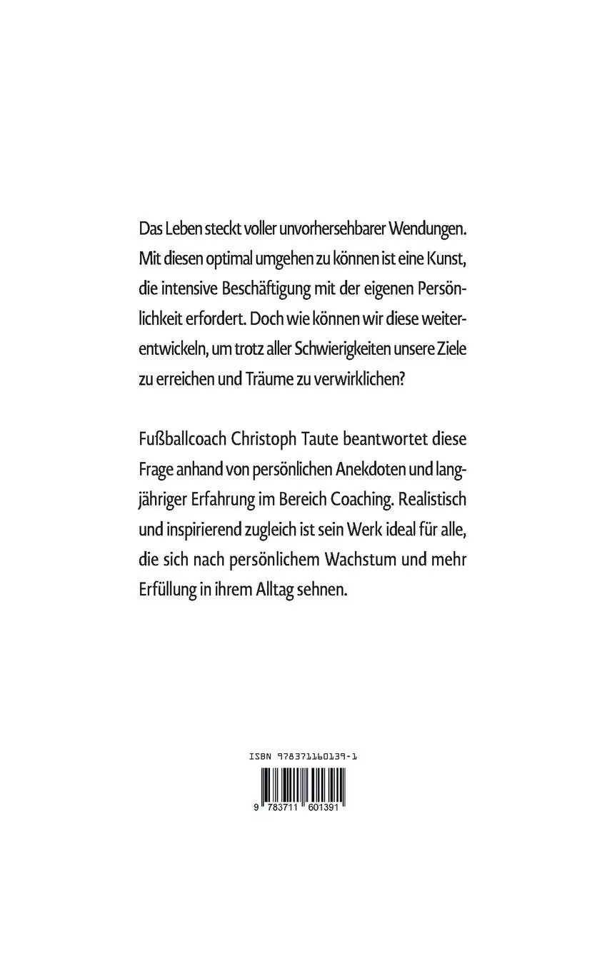Rückseite: 9783711601391 | Dein neues Ich | Christoph Taute | Taschenbuch | Deutsch | 2024