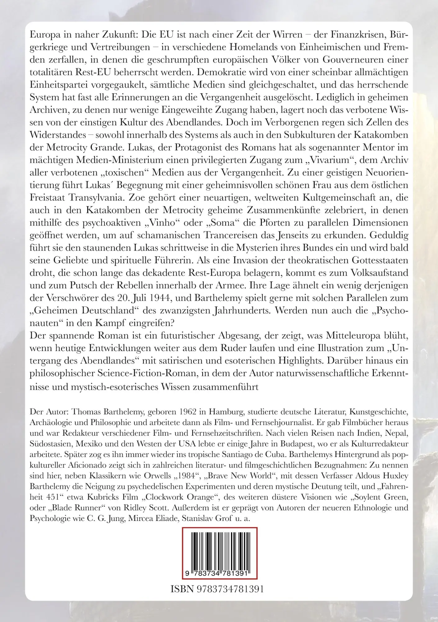 Rückseite: 9783734781391 | Von kommenden Stürmen | Ein Zukunftsroman | Thomas Barthelemy | Buch