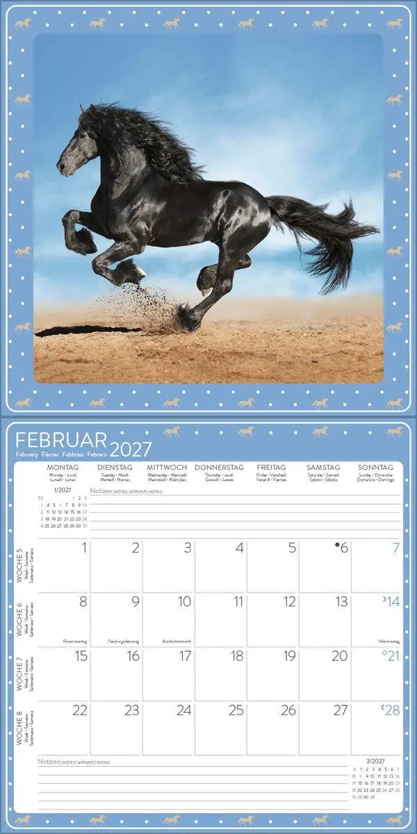 Bild: 9783819301391 | Pferdekalender 2027 | Verlag Korsch | Kalender | 13 S. | Deutsch
