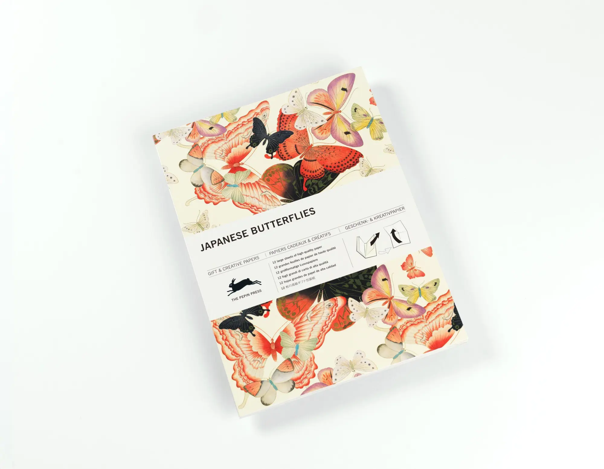 Cover: 9789460091391 | Japanese Butterflies | Gift &amp; Creative Paper Book Vol. 117 | Roojen