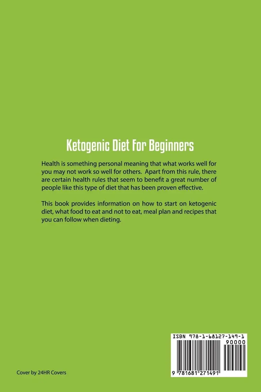 Rückseite: 9781681271491 | Ketogenic Diet For Beginners | Brittany Samons | Taschenbuch | 2015