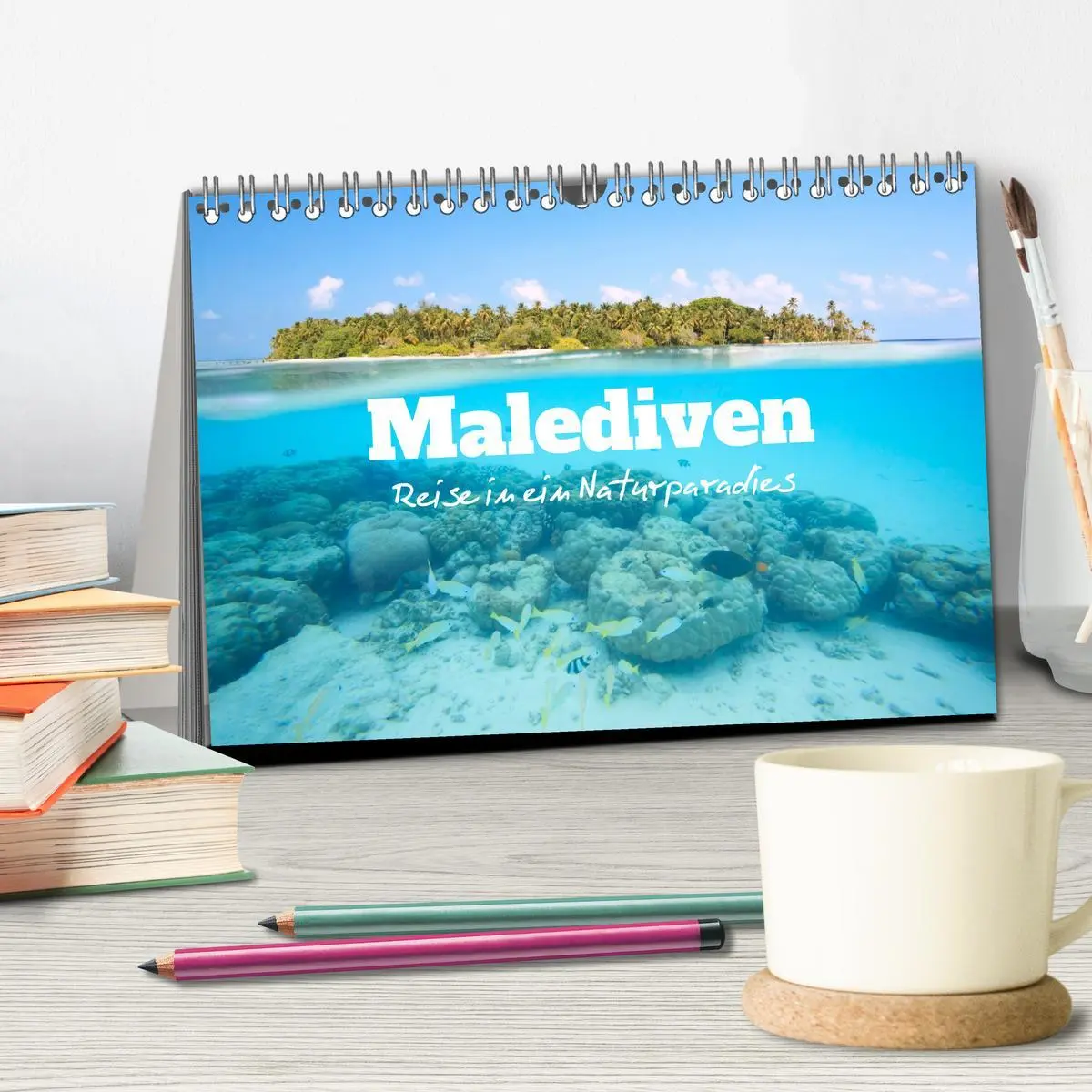 Bild: 9783457571491 | Malediven - Reise in ein Naturparadies (Tischkalender 2026 DIN A5...