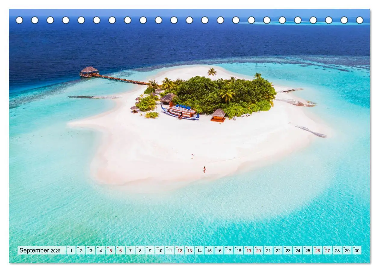 Bild: 9783457571491 | Malediven - Reise in ein Naturparadies (Tischkalender 2026 DIN A5...