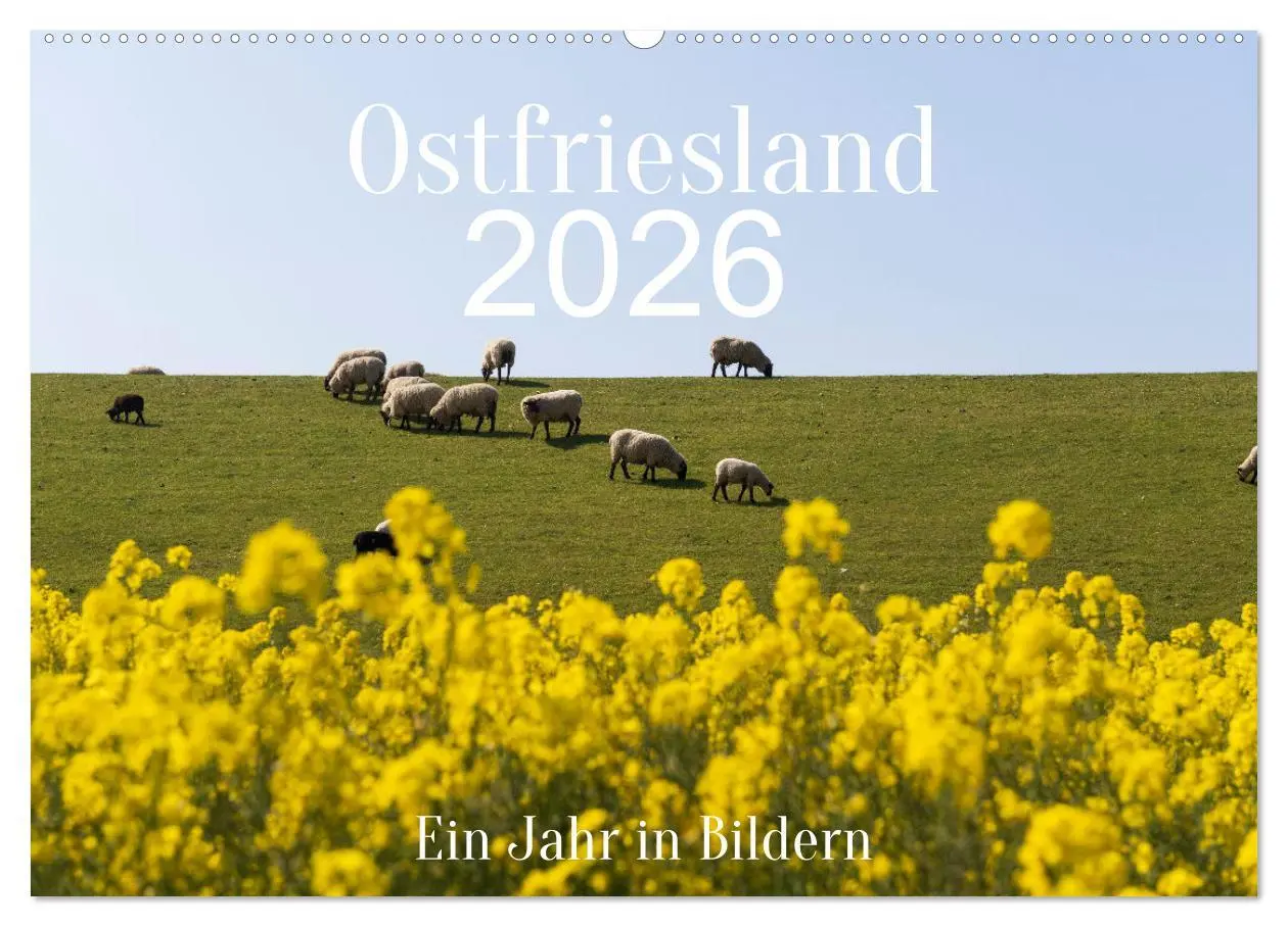 Cover: 9783457641491 | Ostfriesland - Ein Jahr in Bildern (Wandkalender 2026 DIN A2 quer),...