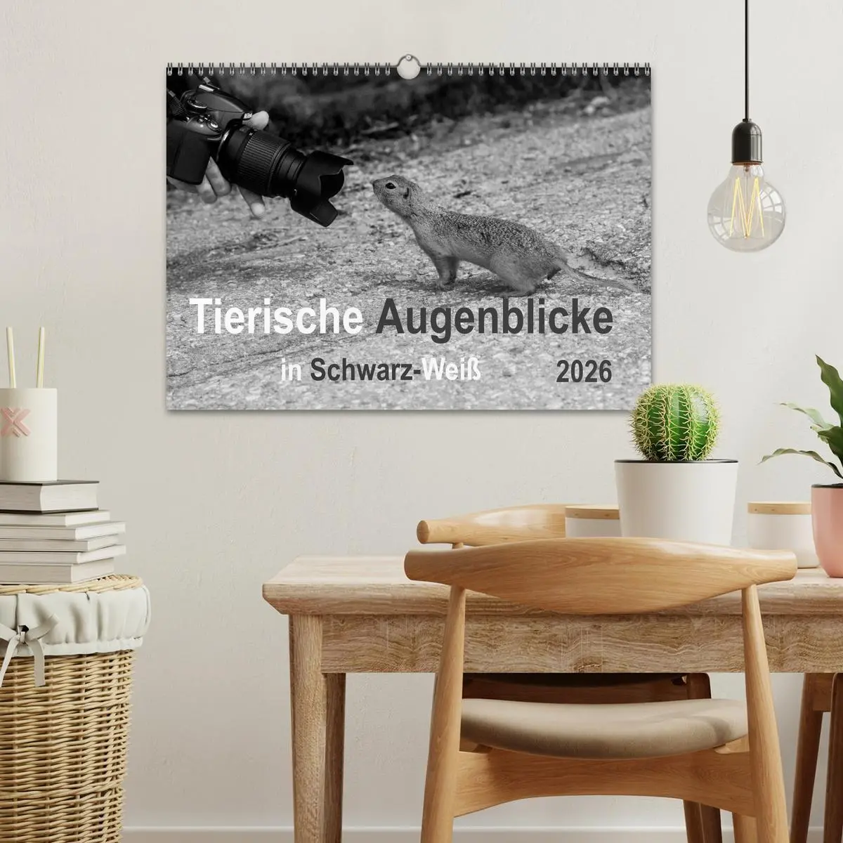 Bild: 9783457951491 | Tierische Augenblicke in Schwarz-Weiß (Wandkalender 2026 DIN A3...