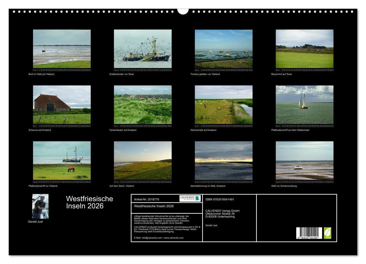Bild: 9783516041491 | Westfriesische Inseln 2026 (Wandkalender 2026 DIN A2 quer),...