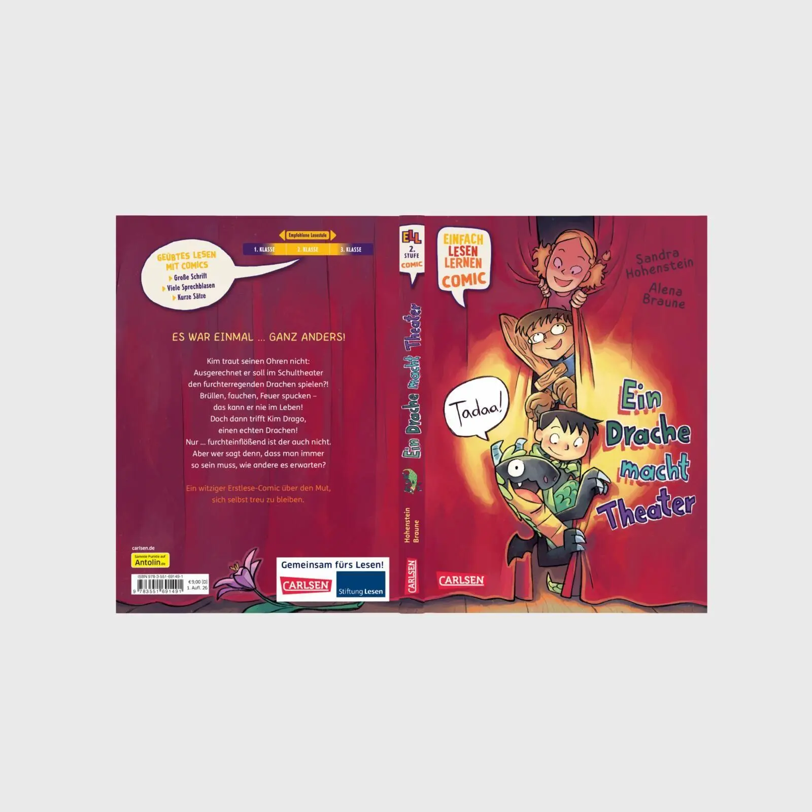 Bild: 9783551691491 | Erstleser Kindercomic: Ein Drache macht Theater | Sandra Hohenstein
