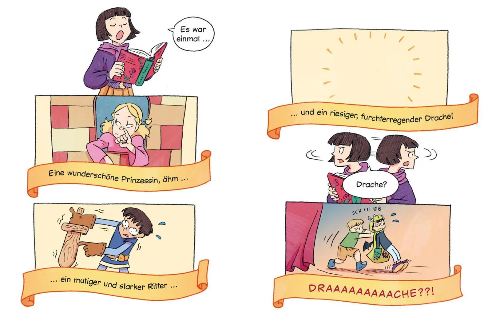 Bild: 9783551691491 | Erstleser Kindercomic: Ein Drache macht Theater | Sandra Hohenstein