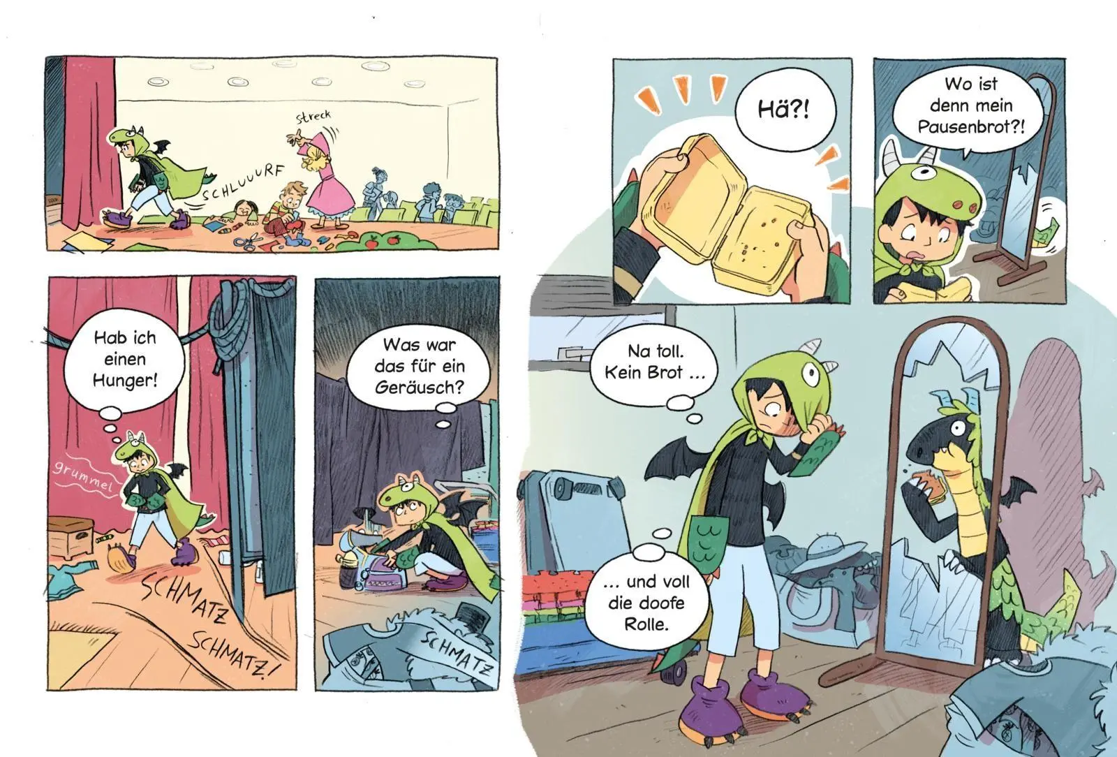 Bild: 9783551691491 | Erstleser Kindercomic: Ein Drache macht Theater | Sandra Hohenstein