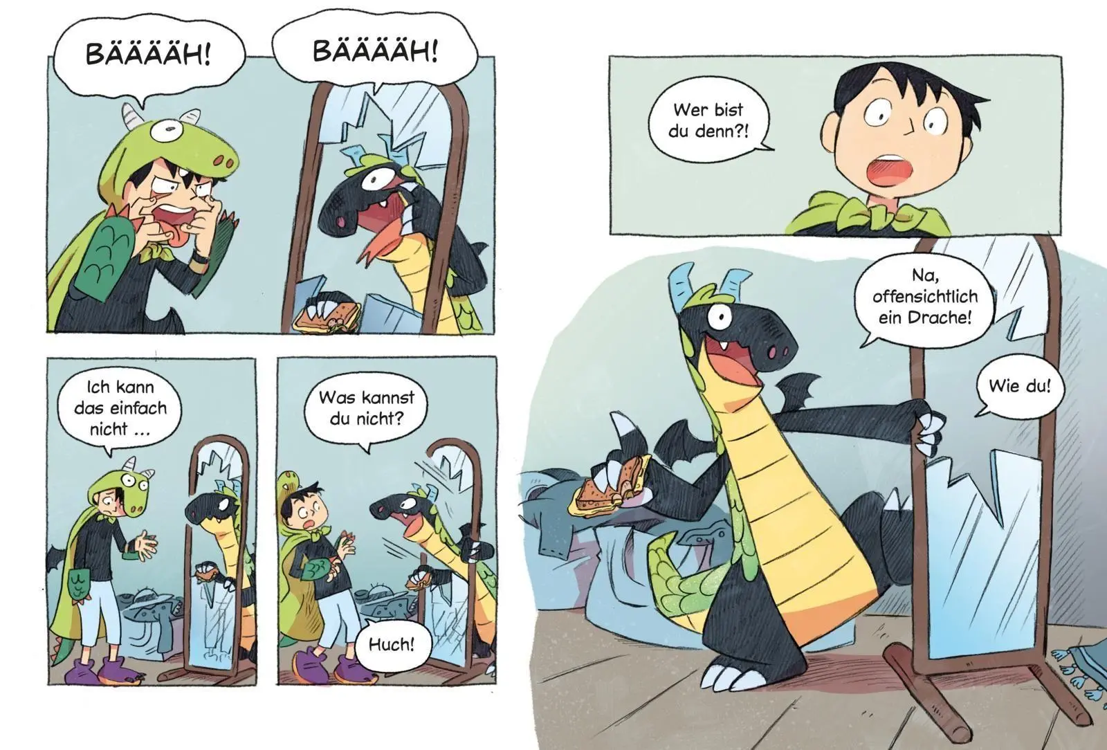 Bild: 9783551691491 | Erstleser Kindercomic: Ein Drache macht Theater | Sandra Hohenstein