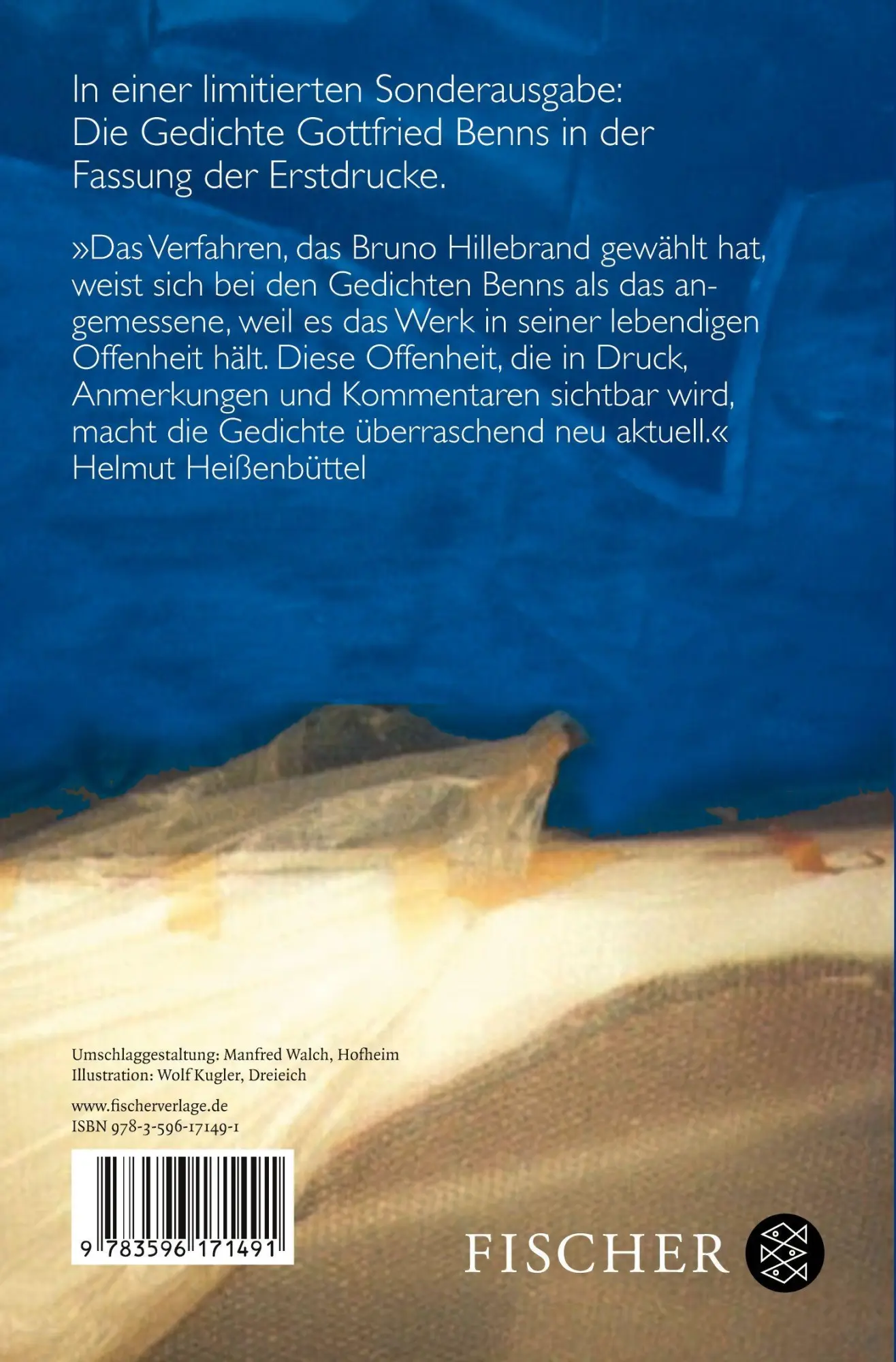 Rückseite: 9783596171491 | Gedichte | In der Fassung der Erstdrucke | Gottfried Benn | Buch