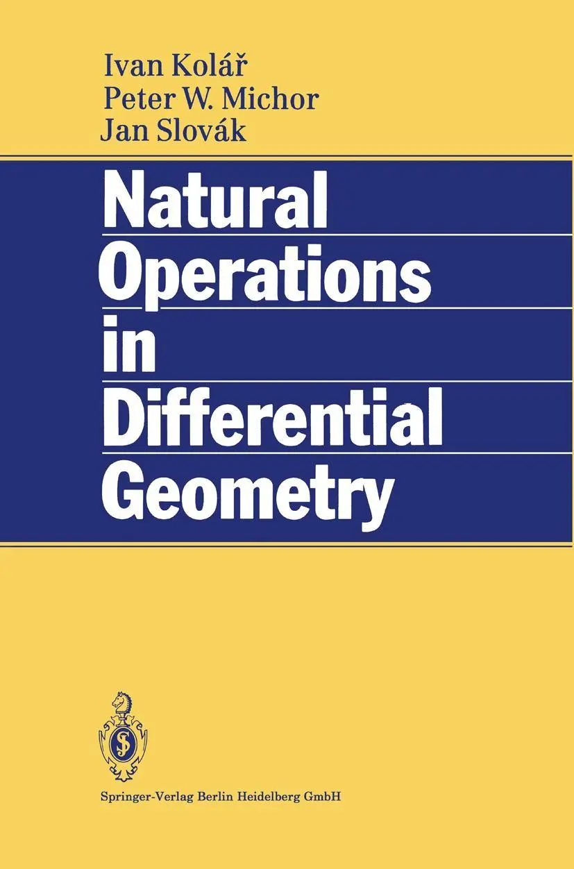 Cover: 9783642081491 | Natural Operations in Differential Geometry | Ivan Kolar (u. a.) | vi