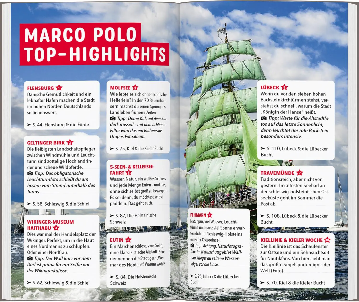 Bild: 9783829741491 | MARCO POLO Reiseführer Ostseeküste, Schleswig-Holstein | Gerke (u. a.)
