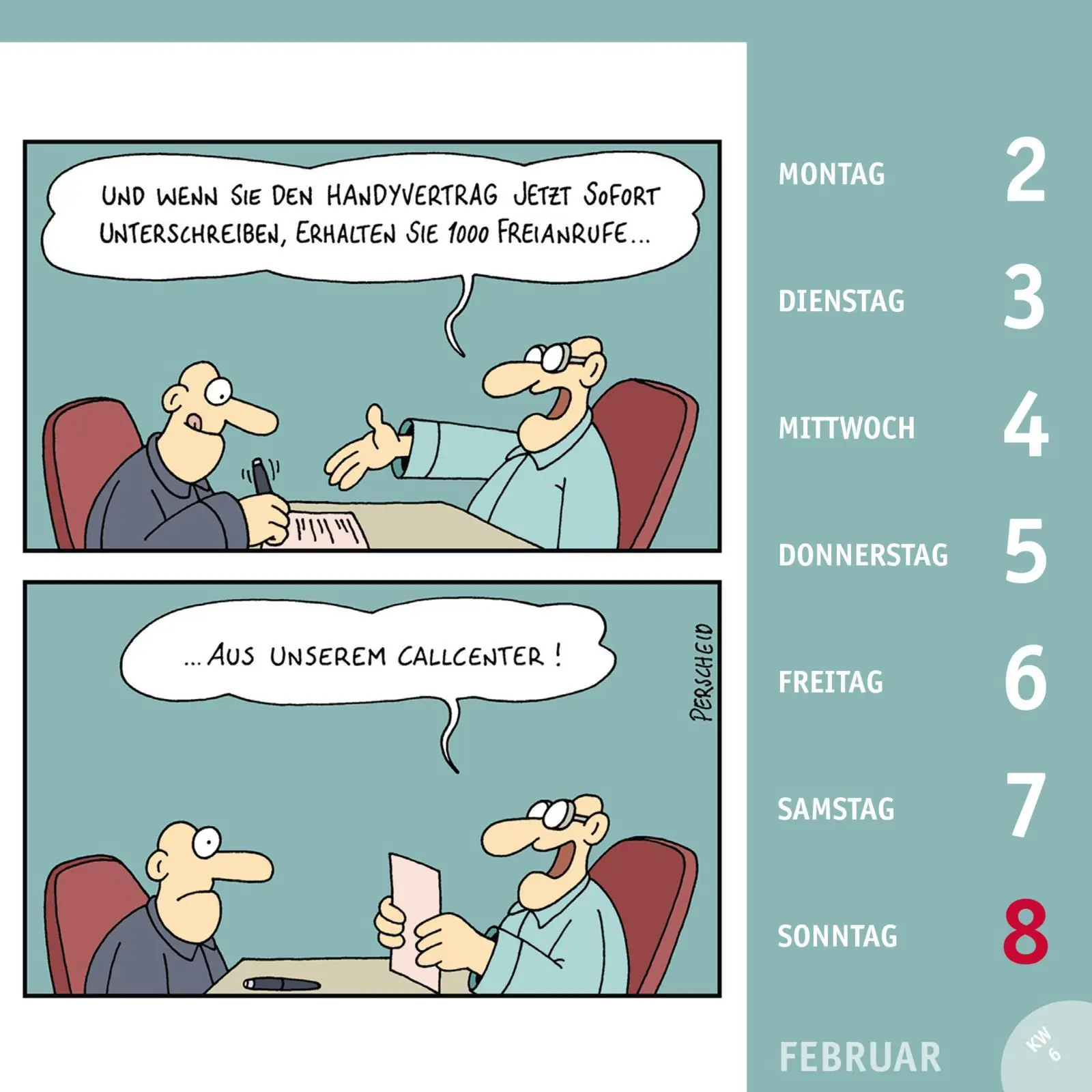 Bild: 9783830321491 | Perscheid Postkartenkalender 2026 | Martin Perscheid | Kalender | 2026