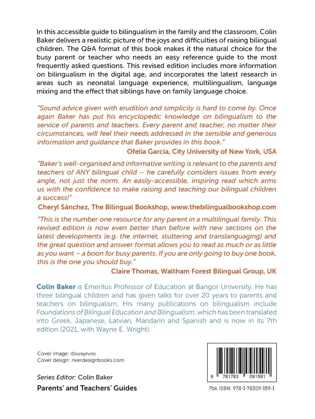 Rückseite: 9781783091591 | A Parents' and Teachers' Guide to Bilingualism | Colin Baker | Buch