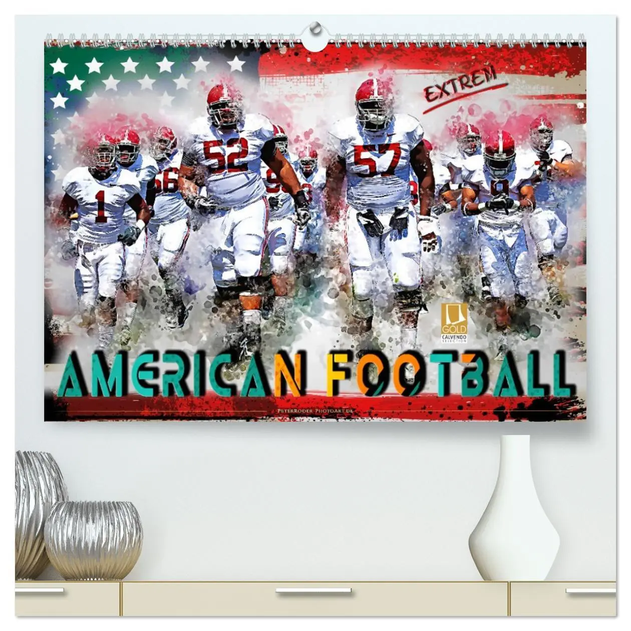 Cover: 9783457701591 | American Football extrem (hochwertiger Premium Wandkalender 2026...