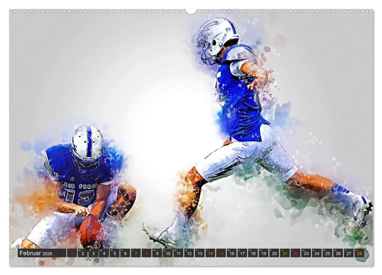 Bild: 9783457701591 | American Football extrem (hochwertiger Premium Wandkalender 2026...