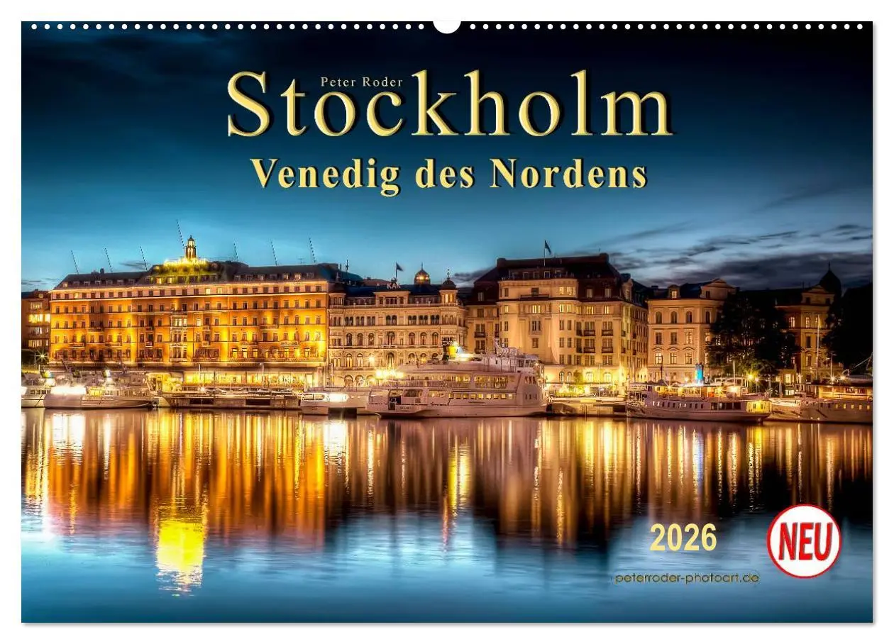 Cover: 9783516031591 | Stockholm - Venedig des Nordens (Wandkalender 2026 DIN A2 quer),...