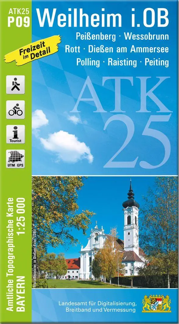 Cover: 9783987761591 | ATK25-P09 Weilheim i.OB (Amtliche Topographische Karte 1:25000) | 2026