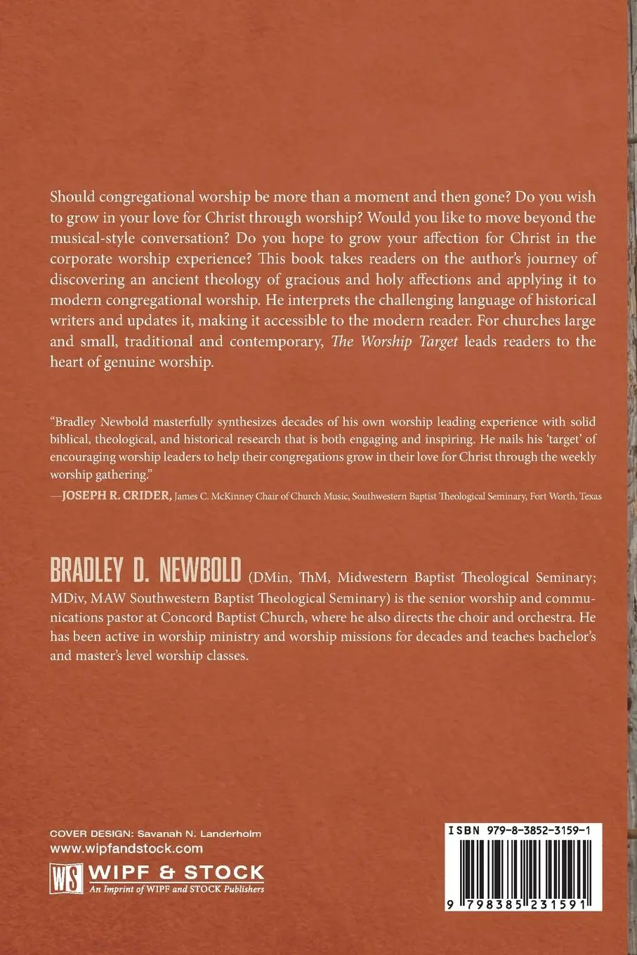 Rückseite: 9798385231591 | The Worship Target | Bradley D. Newbold | Taschenbuch | Englisch