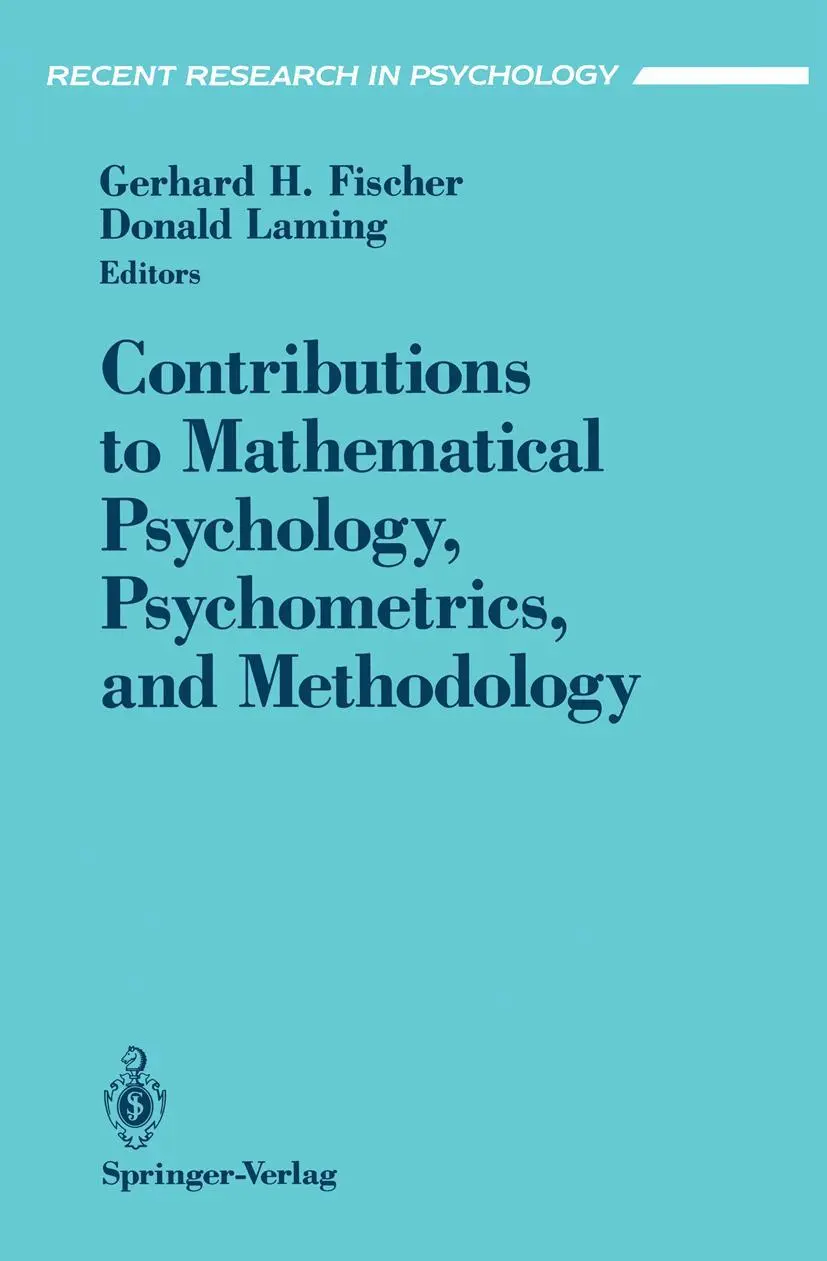 Cover: 9780387941691 | Contributions to Mathematical Psychology, Psychometrics, and...