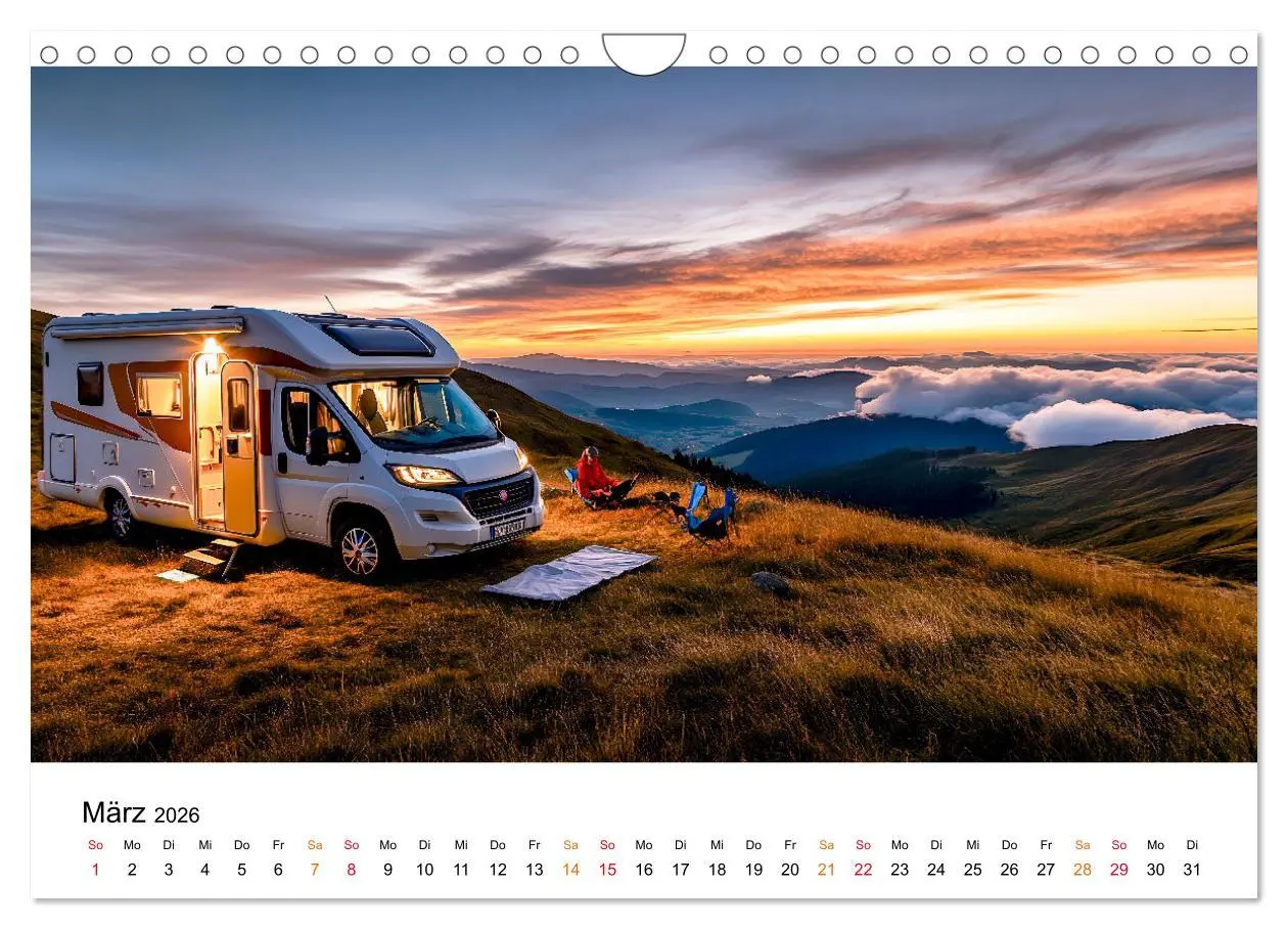 Bild: 9783457311691 | Wohnmobil grenzenlos (Wandkalender 2026 DIN A4 quer), CALVENDO...