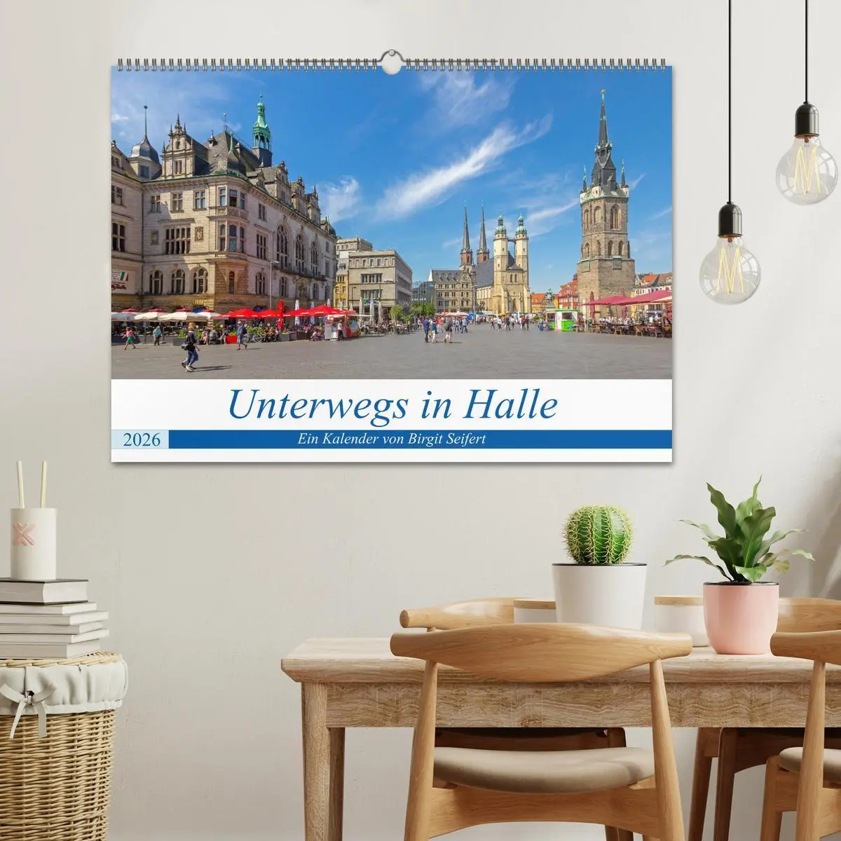 Bild: 9783457791691 | Unterwegs in Halle (Wandkalender 2026 DIN A2 quer), CALVENDO...