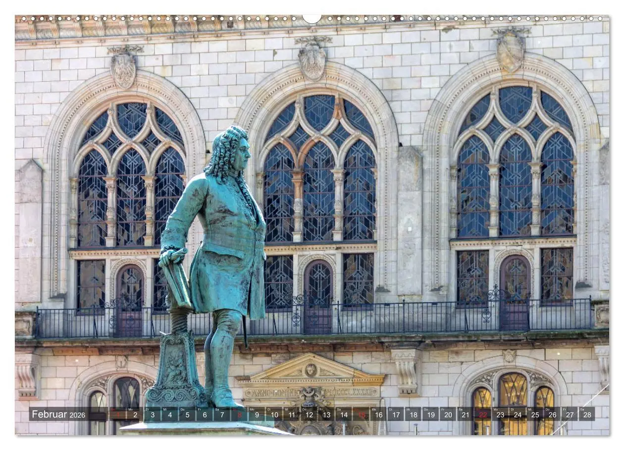 Bild: 9783457791691 | Unterwegs in Halle (Wandkalender 2026 DIN A2 quer), CALVENDO...