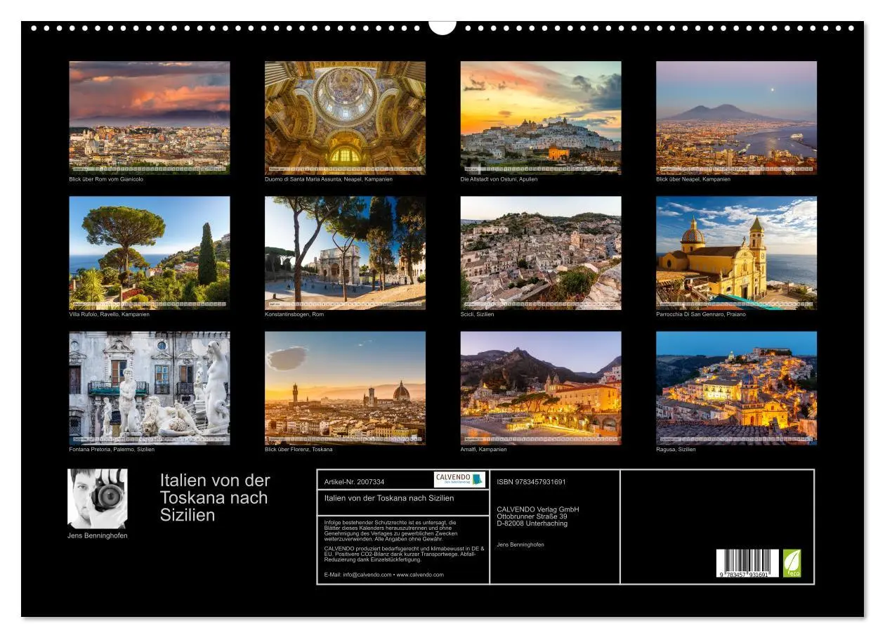 Bild: 9783457931691 | Italien von der Toskana nach Sizilien (Wandkalender 2026 DIN A2...