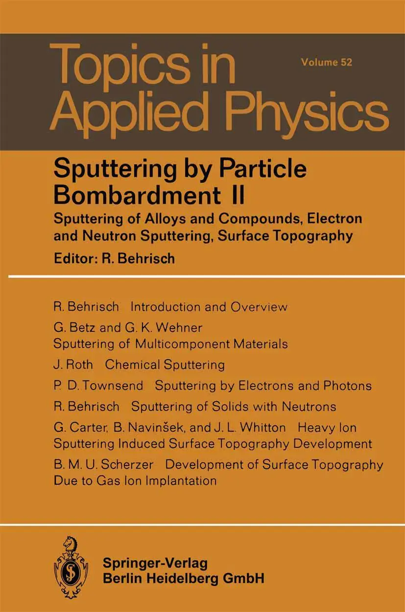 Cover: 9783662311691 | Sputtering by Particle Bombardment II | R. Behrisch | Taschenbuch