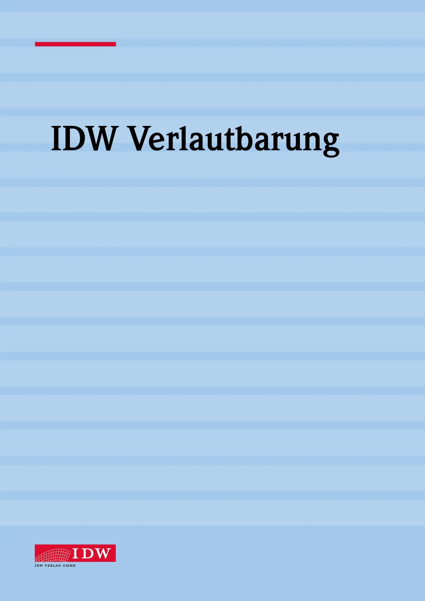 Cover: 9783802131691 | IDW Standard: Grundsätze zur Durchführung von...