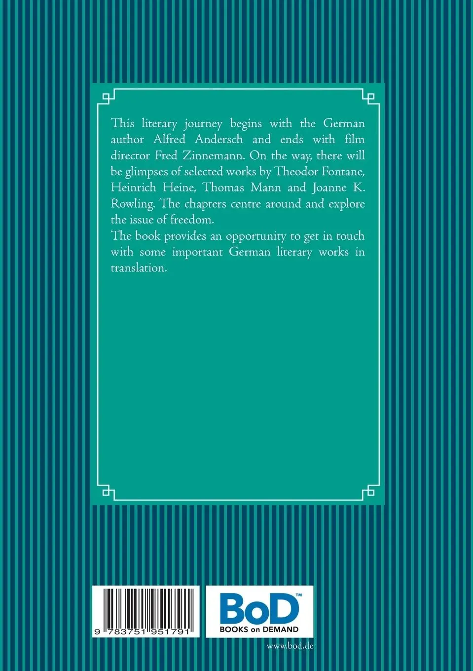 Rückseite: 9783751951791 | Nevertheless be Free | A literary Journey | Gudrun Rogge-Wiest | Buch