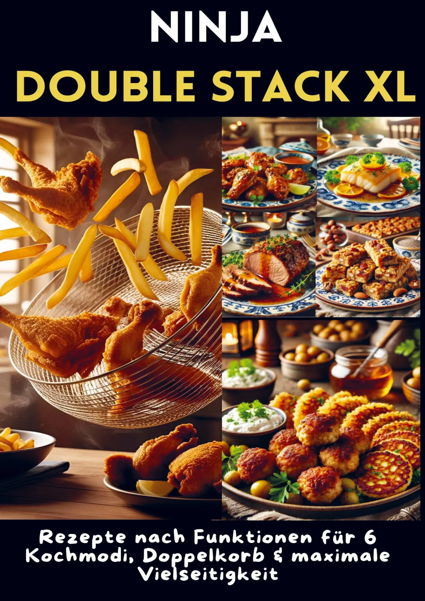 Cover: 9789403791791 | Ninja Double Stack XL Heißluftfritteusen-Kochbuch | Hannah Heißluft