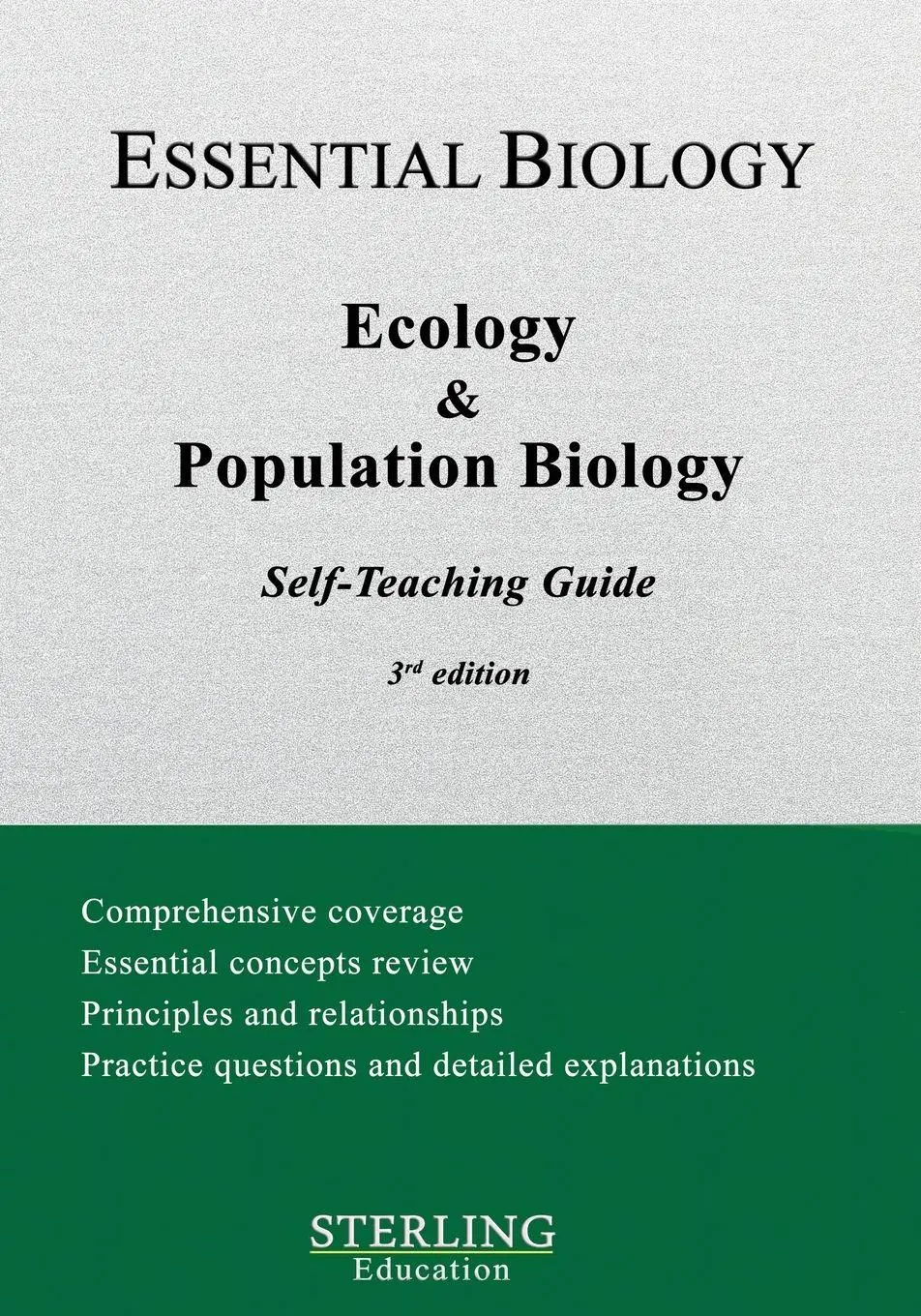 Cover: 9798885571791 | Ecology &amp; Population Biology | Essential Biology Self-Teaching Guide