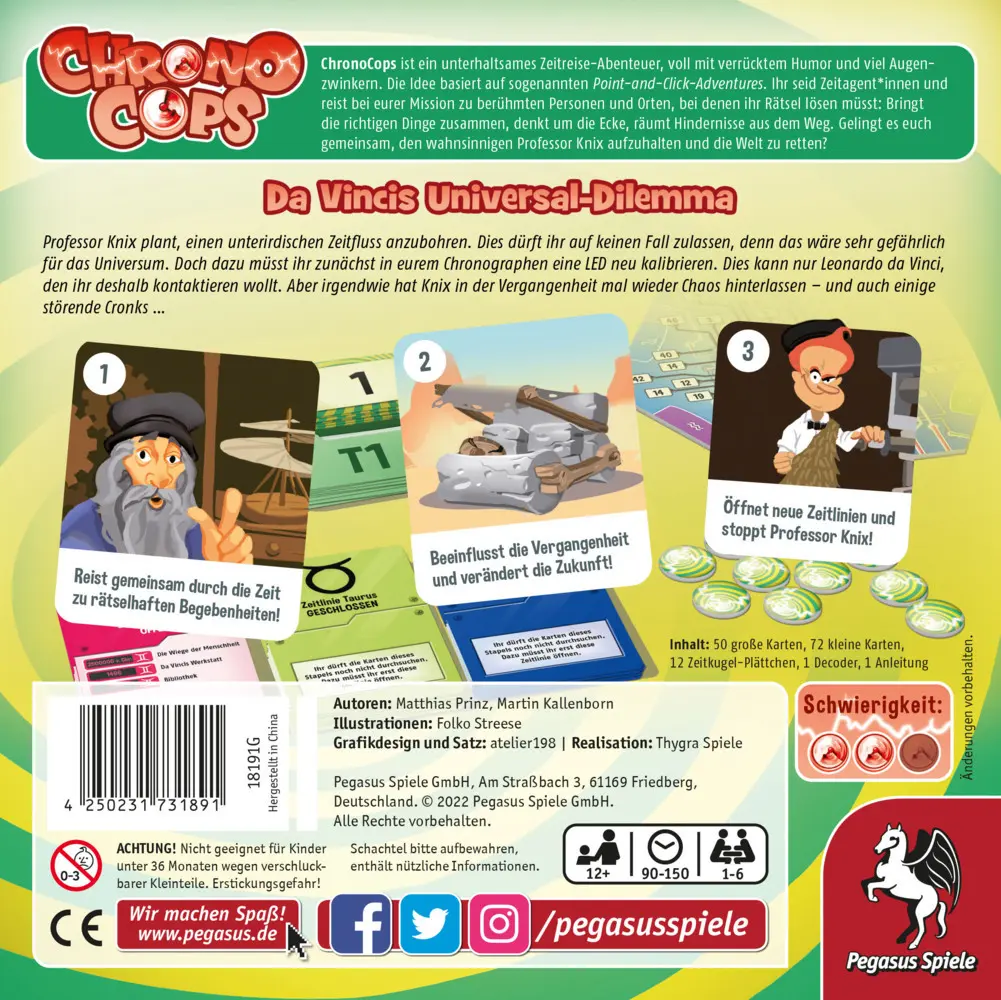 Bild: 4250231731891 | ChronoCops - Da Vincis Universal-Dilemma | Martin Kallenborn | Spiel