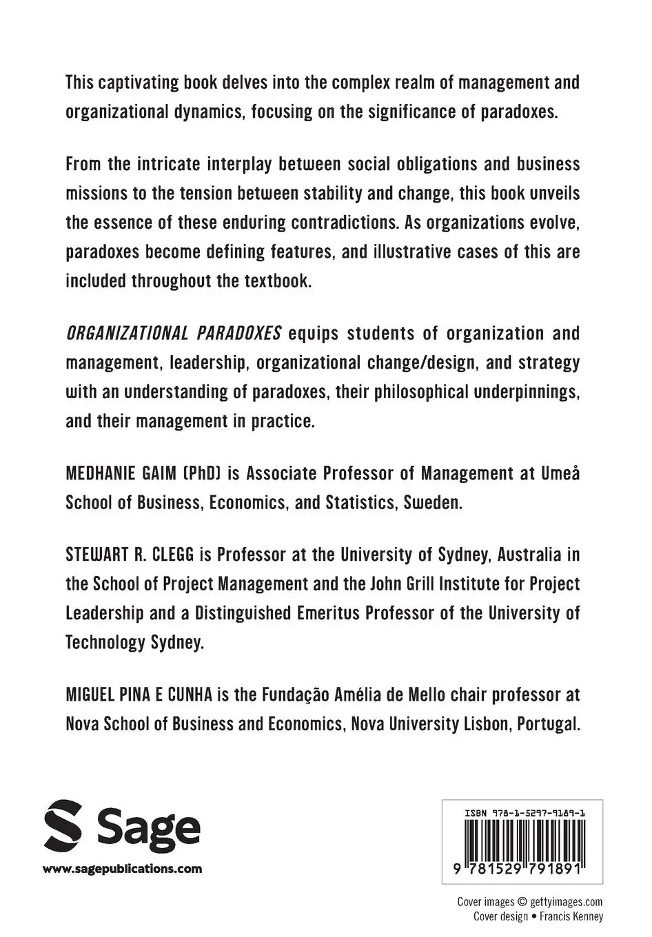 Rückseite: 9781529791891 | Organizational Paradoxes | Theory and Practice | Medhanie Gaim (u. a.)