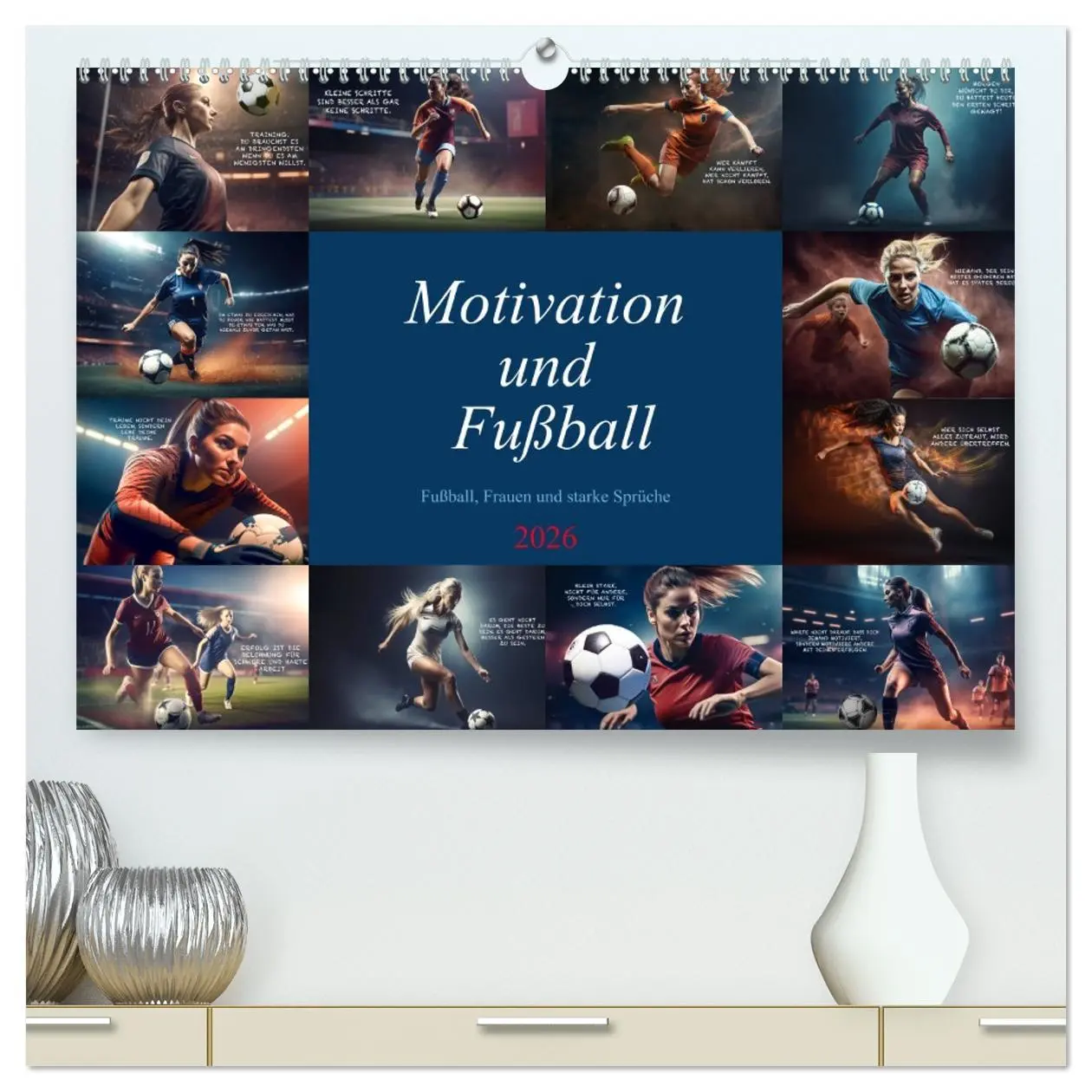 Cover: 9783457531891 | Motivation und Fußball (hochwertiger Premium Wandkalender 2026 DIN...