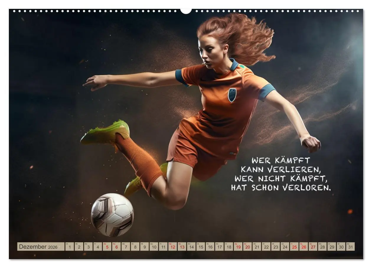 Bild: 9783457531891 | Motivation und Fußball (hochwertiger Premium Wandkalender 2026 DIN...
