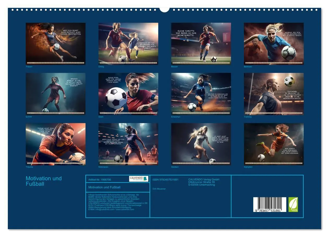 Bild: 9783457531891 | Motivation und Fußball (hochwertiger Premium Wandkalender 2026 DIN...