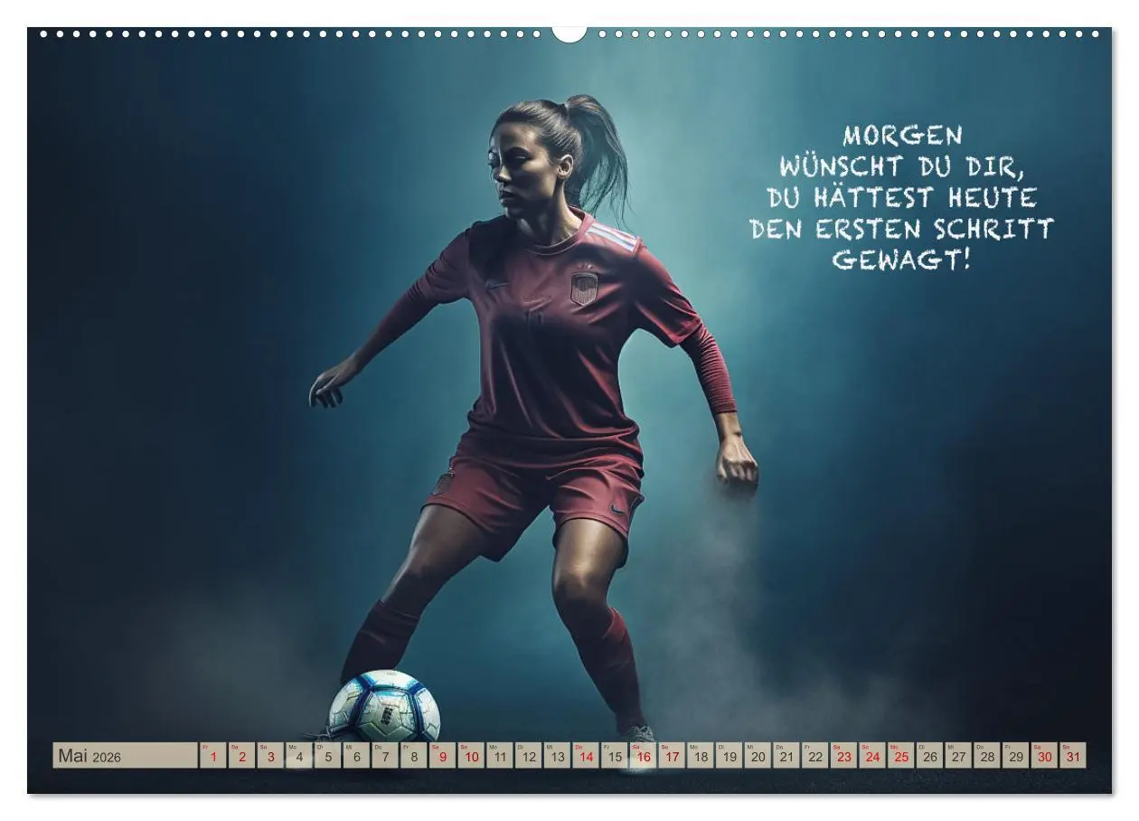 Bild: 9783457531891 | Motivation und Fußball (hochwertiger Premium Wandkalender 2026 DIN...