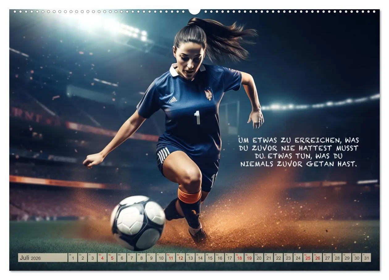 Bild: 9783457531891 | Motivation und Fußball (hochwertiger Premium Wandkalender 2026 DIN...